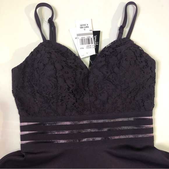 NWT Speechless Fit & Flare Party Dress Plum 0 - Picture 11 of 14